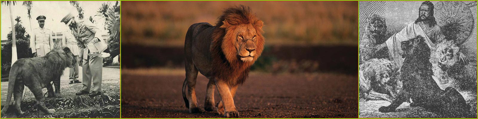 Bannière Lion of Judah et Haïlé Sélassié