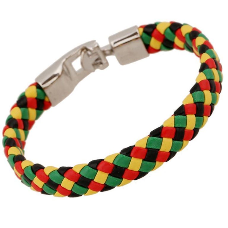 Bracelet Brésilien Tressé En Fil Chanvre - Style Rasta Jamaïcain, Artisanal, Unisexe, Neuf
